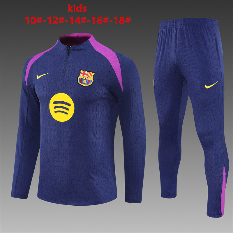 Barcelona 2025/26 Conjunto Deportivo Infantil morado