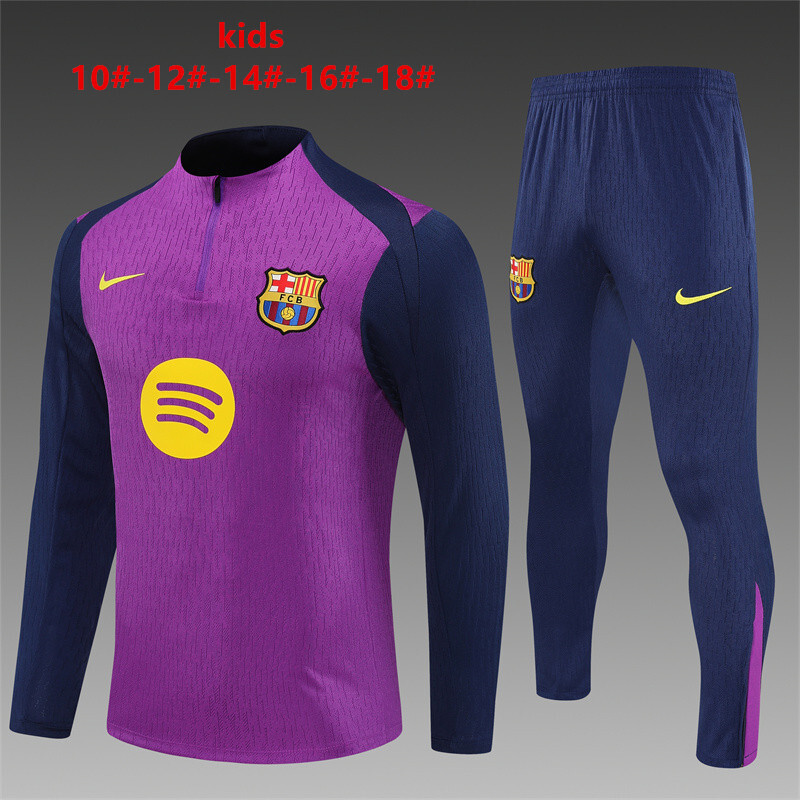 Barcelona 2025/26 Conjunto Deportivo Infantil morado