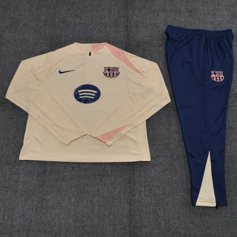 Barcelona 2025/26 Conjunto Deportivo Infantil beige