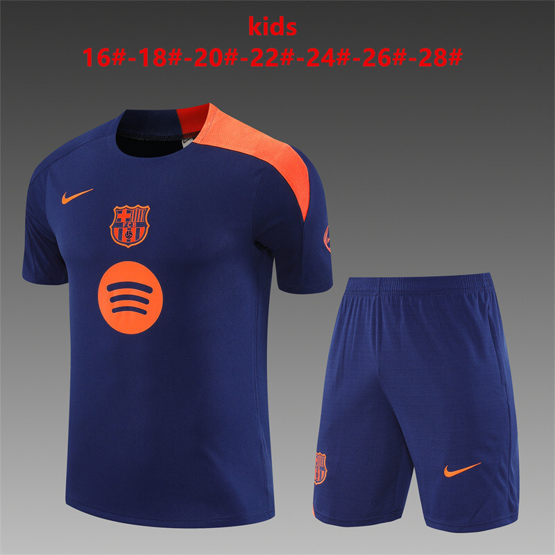 Barcelona 2025/26 Conjunto de Entrenamiento Infantil azul