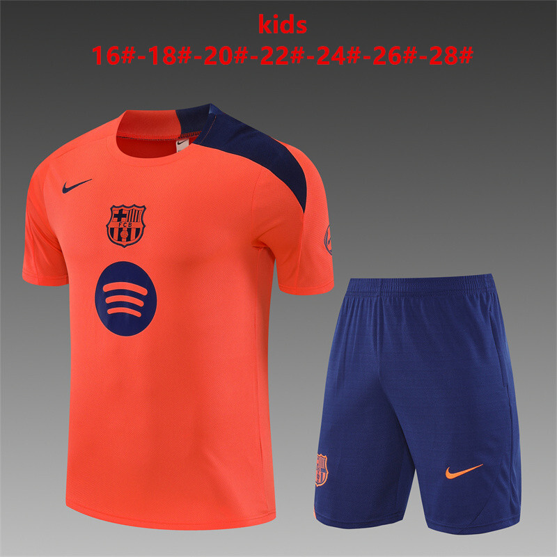 Barcelona 2025/26 Kinder Trainingsanzug orange