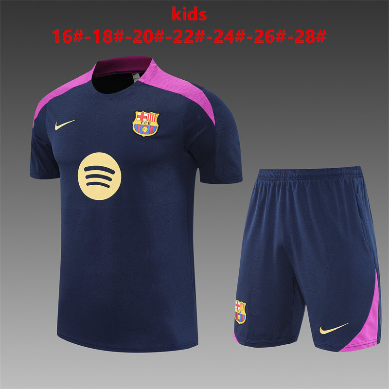 Barcelona 2025/26 Kinder Trainingsanzug blau