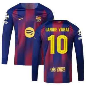 Barcelona UCL 2025/26 Home Long Sleeve Jersey YAMAL 