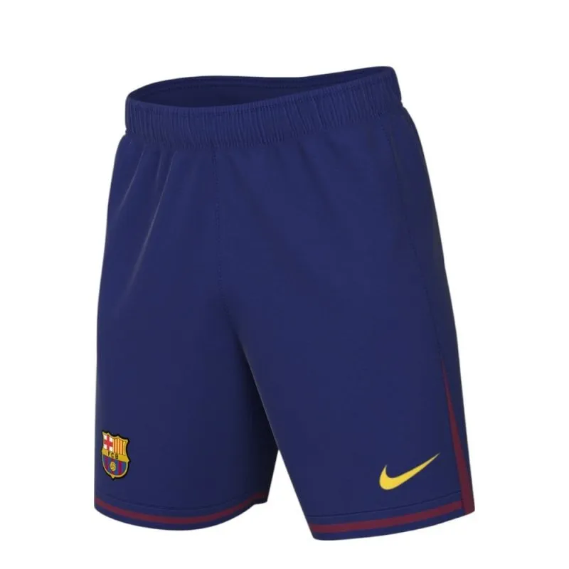 Ensemble de maillot enfant à domicile UCL du FC Barcelone LEWANDOWSKI 2025/26 - Rouge/Bleu
