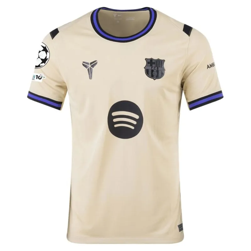 Barcelone YAMAL UCL 2025/26 Maillot Extérieur Enfant - Beige