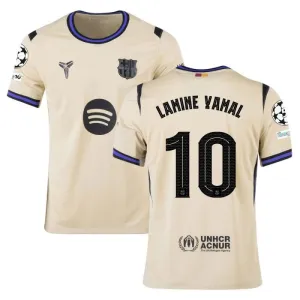 Barcelona YAMAL UCL 2025/26 Auswärtstrikot Kinder - Beige