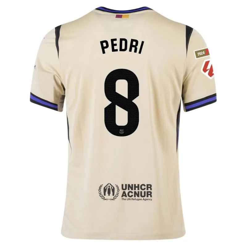 Barcelone PEDRI 2025/26 Maillot Extérieur Ensemble Enfant - Beige