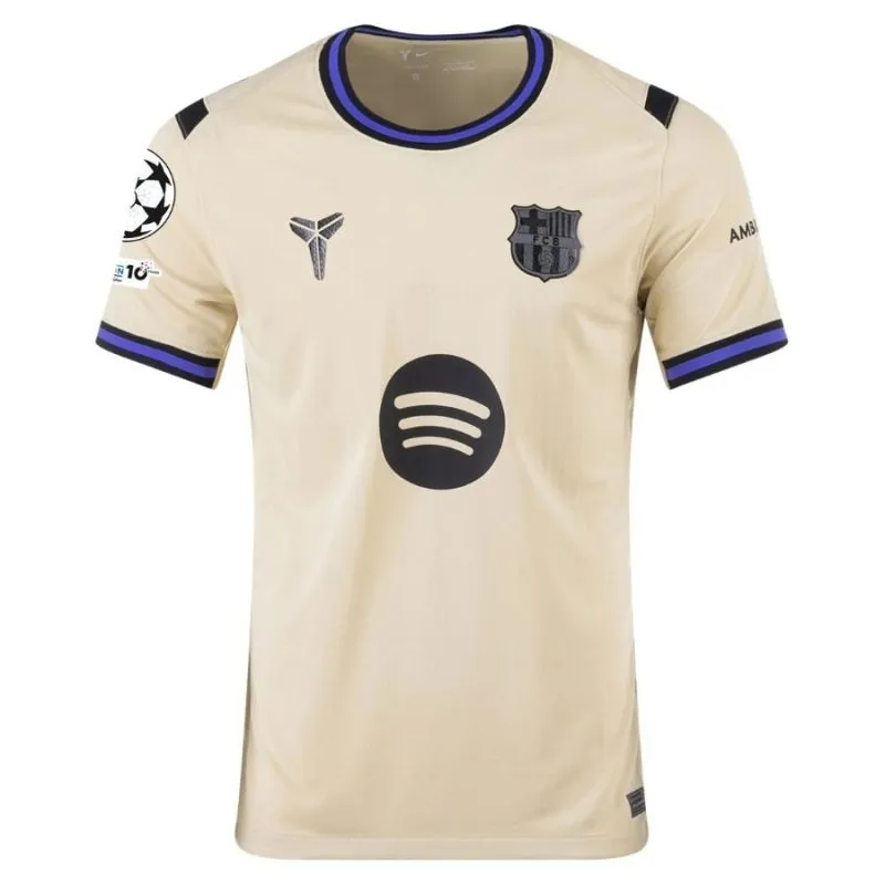 Barcelona PEDRI UCL 2025/26 Camiseta Conjunto Niño Visitante - Beige