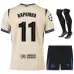 Barcelone RAPHINHA UCL 2025/26 Maillot Extérieur Enfant Ensemble - Beige