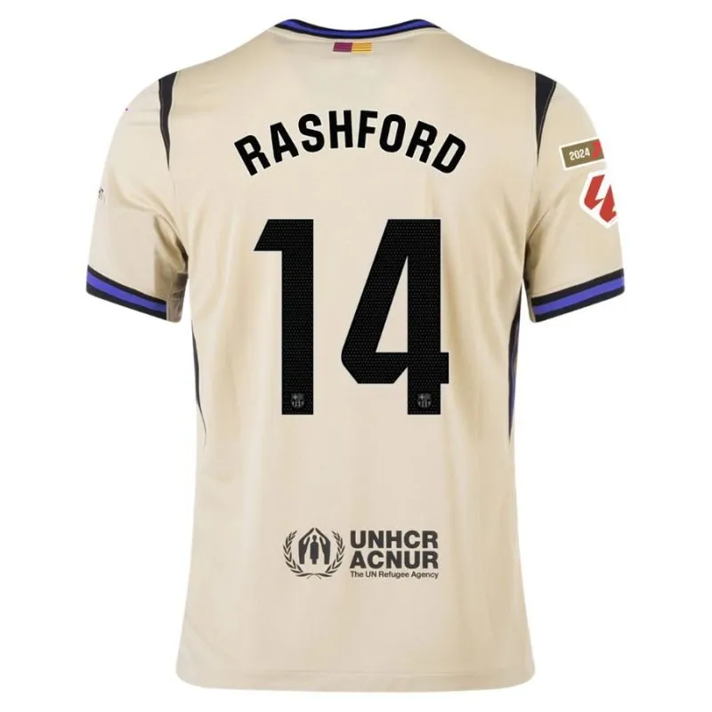 Barcelone RASHFORD 2025/26 Maillot Extérieur Ensemble Enfant - Beige