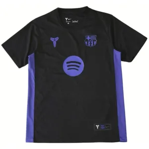 Camiseta Infantil Barcelona 2025/26 Pretemporada X Kobe - Negra/Azul