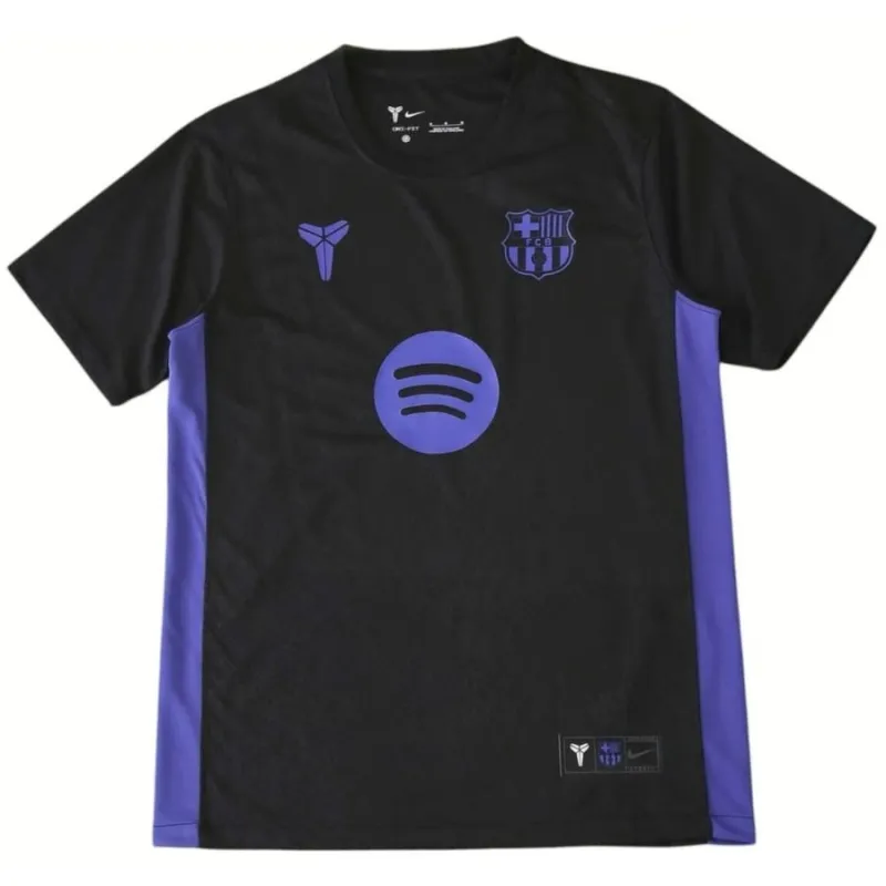 Barcelona 2025/26 Pre-Saison X Kobe Kindertrikot - Schwarz/Blau