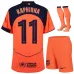 Ensemble Maillot Third Enfant de Barcelone RAPHINHA 2025/26 - Orange