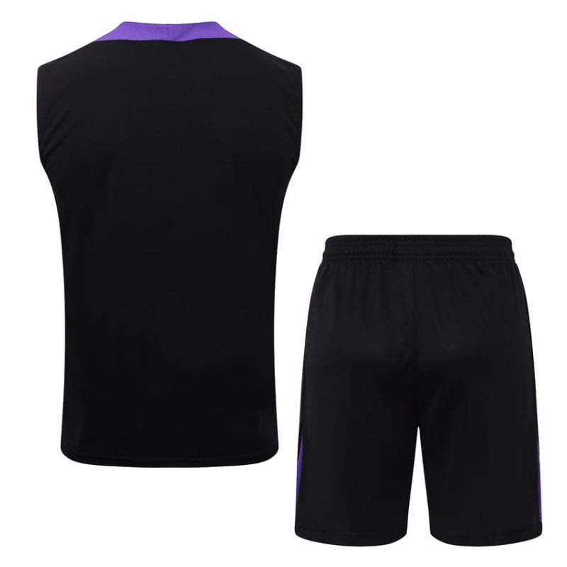 Barcelona 2025/26 Shorts und Tank Set Schwarz Lila