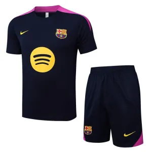 Camiseta de entrenamiento + pantalones cortos Barcelona 2025/26 - Negra/Rosa