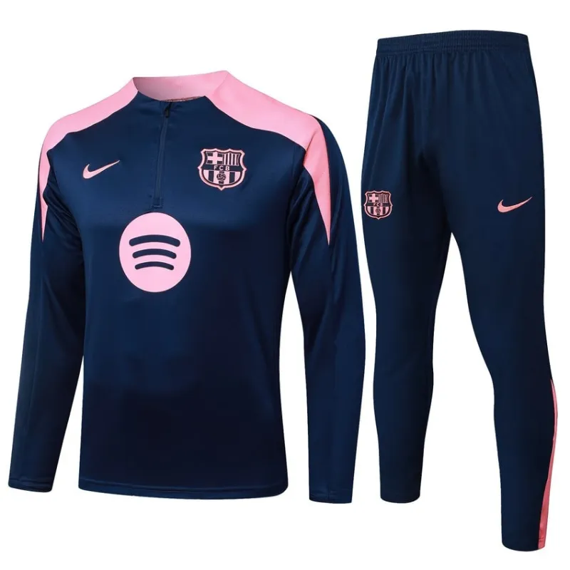 Barcelona 2025/26 Trainingsanzug - Blau/Rosa