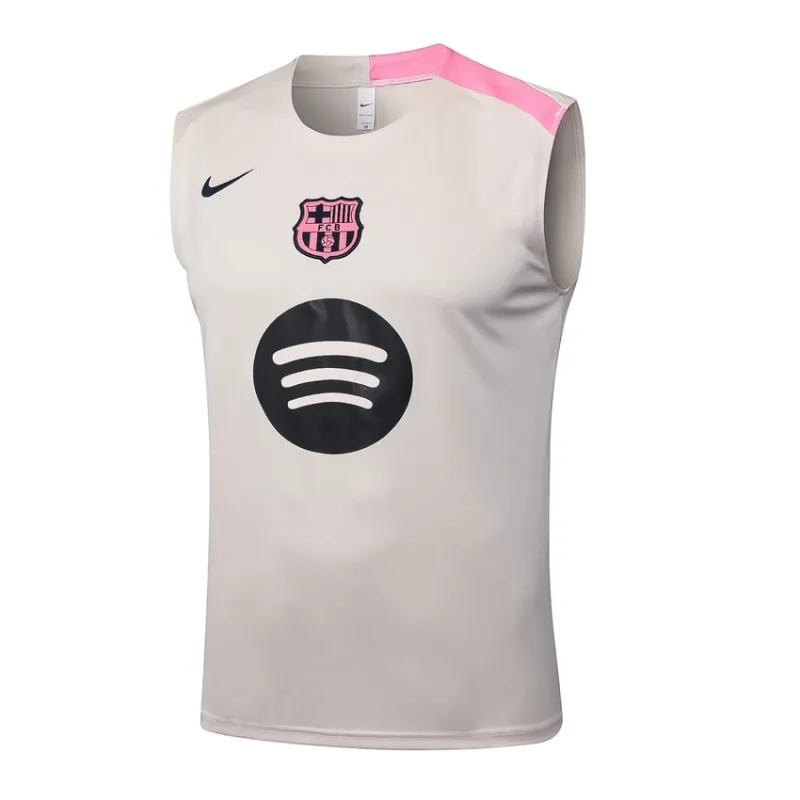 Barcelona 2025/26 Shorts und Tank-Top Set - Beige/Rosa