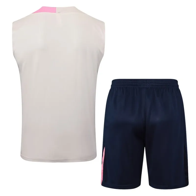 Barcelona 2025/26 Shorts und Tank-Top Set - Beige/Rosa