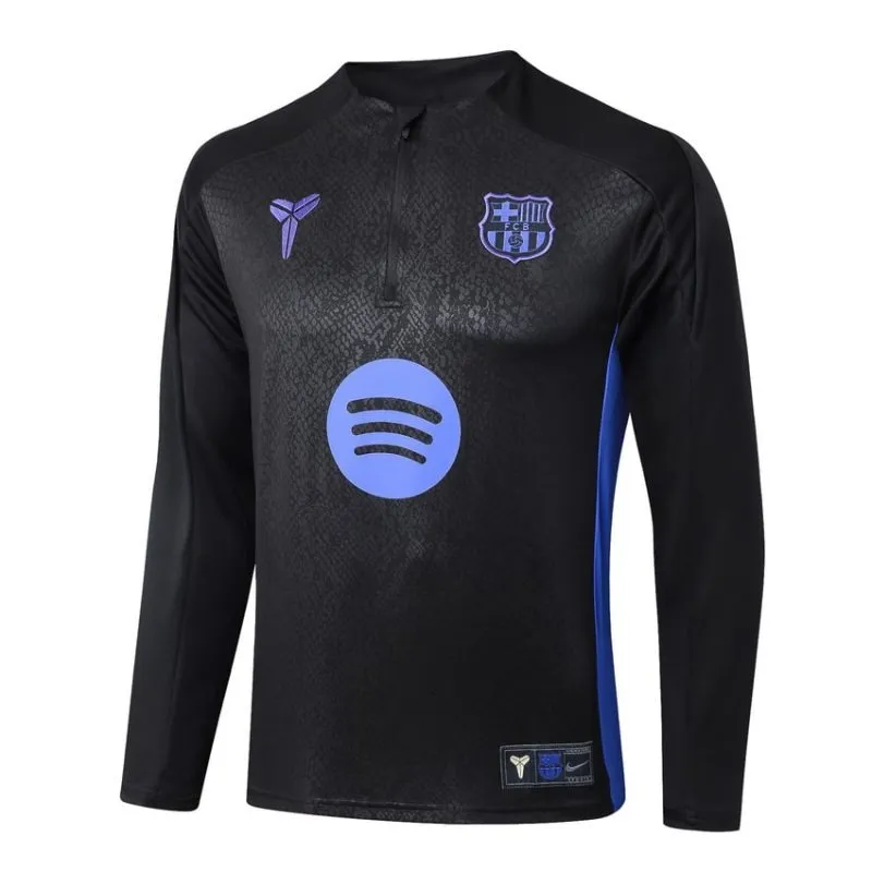 Barcelone 2025/26 Survêtement - Noir/Bleu