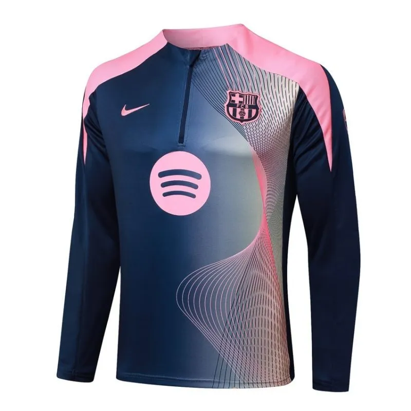 Barcelona 2025/26 Trainingsanzug - Blau/Rosa