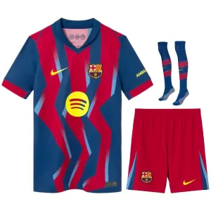 Barcellona 2025/26 Kit bambino quarto - Blu/Rossa