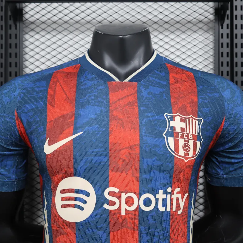 FC Barcelone Maillot de Joueur Édition Spéciale 2025/26 - Bleu/Rouge