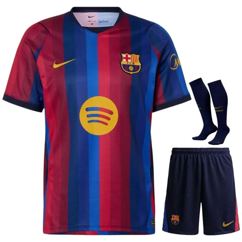 Barcelona 2026/27 Home Kids Kit Jersey