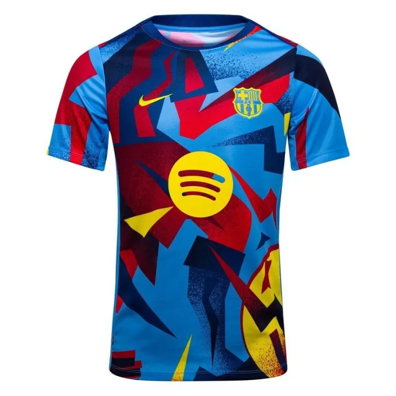 Barcelona Camiseta Pre-Partido Cuarta Edición Azul