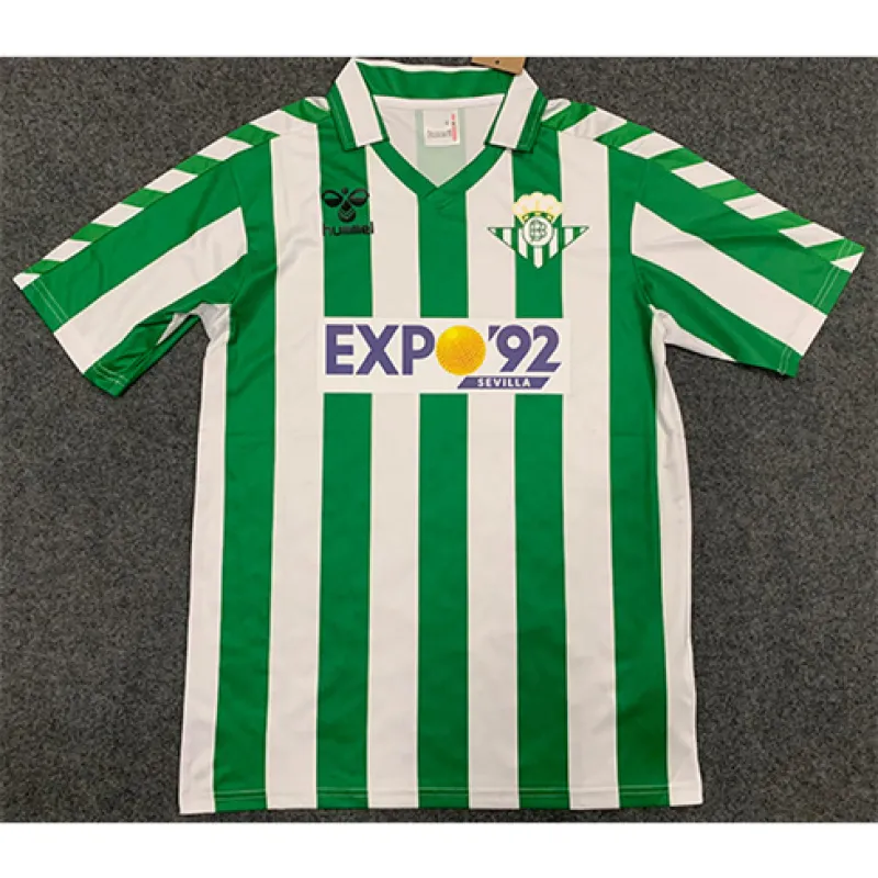 Camiseta retro de Real Betis 1988/89 local - Verde/Blanco
