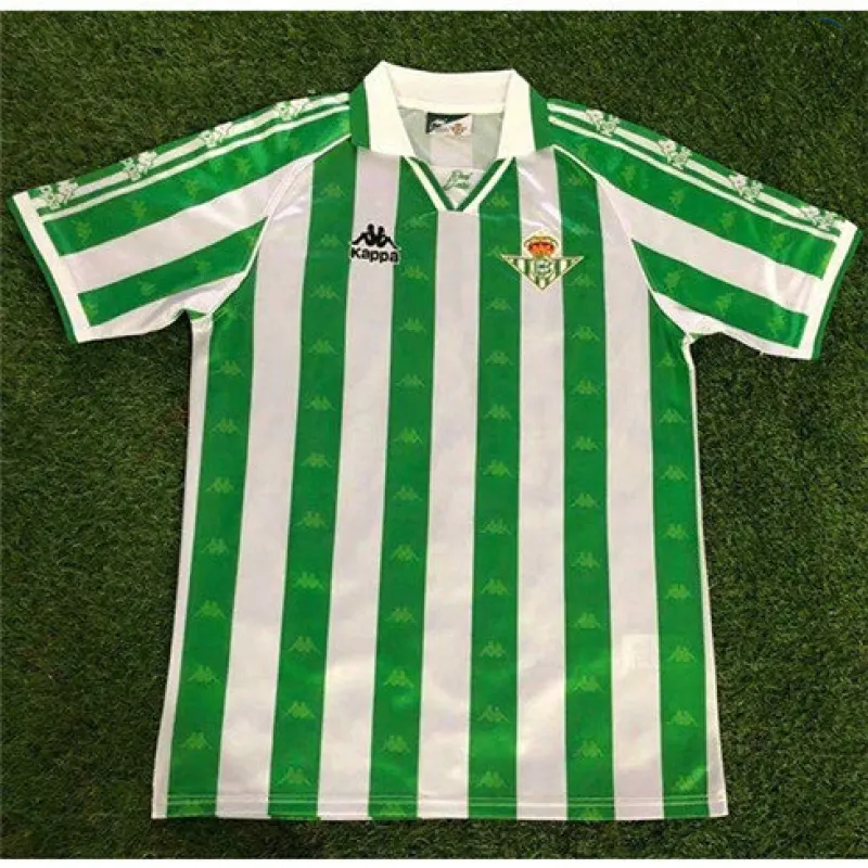 Camiseta retro de Real Betis 1995-97 local - Verde/Blanco