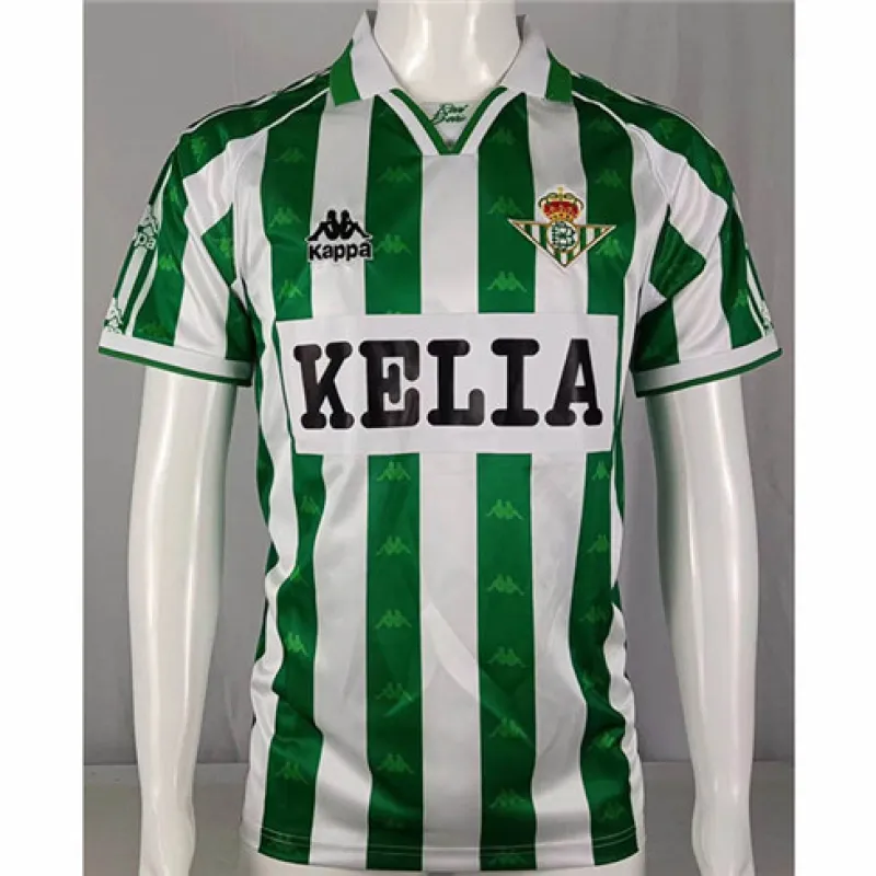 Camiseta retro de Real Betis 1996/97 local - Verde/Blanco