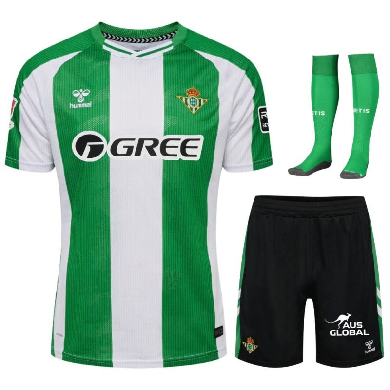 Ensemble de maillot enfant domicile de Real Betis 2025/26 - Vert/Blanc