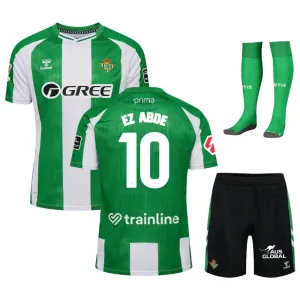 ABDE Conjunto de camisa infantil local del Real Betis 2025/26 - Verde/Blanco