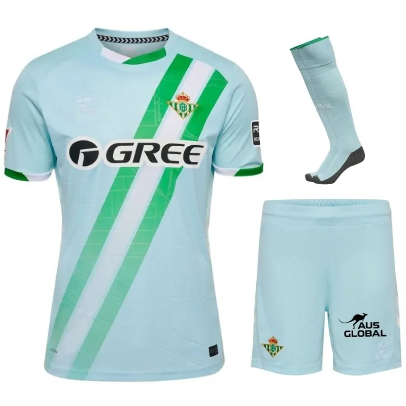 Real Betis 2025/26 Kinder Set Auswärtstrikot - Blau