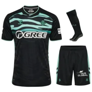Real Betis 2025/26 Conjunto infantil camiseta tercera - Negra