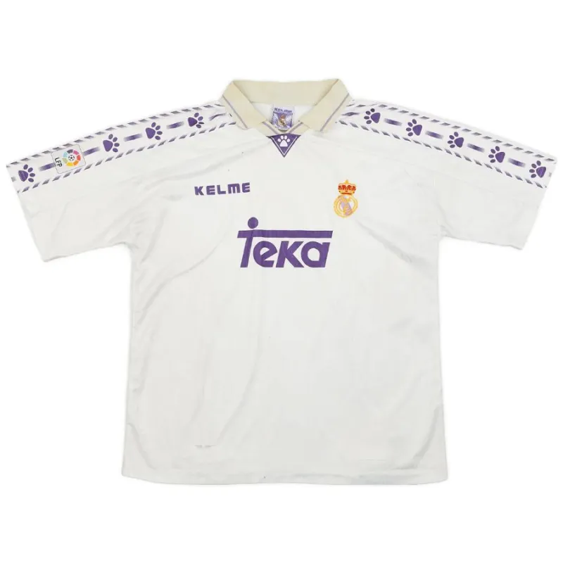 Real Madrid 1996/97 Retro-Heimtrikot - Weiß