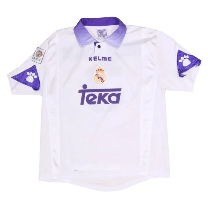 Real Madrid R.CARLOS 1997/98 Maillot domicile rétro - Blanc