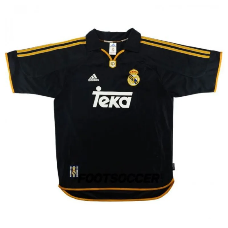 Real Madrid 1998-2000 Retro-Auswärtstrikot - Schwarz