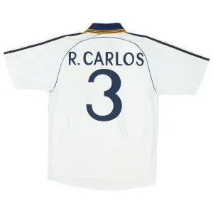 Real Madrid R.CARLOS 1998 2000 Retro-Heimtrikot - Weiß