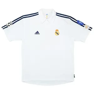 Real Madrid 2001/02 Maillot domicile rétro - Blanc