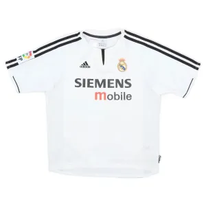 Real Madrid 2003/04 Maillot domicile rétro - Blanc
