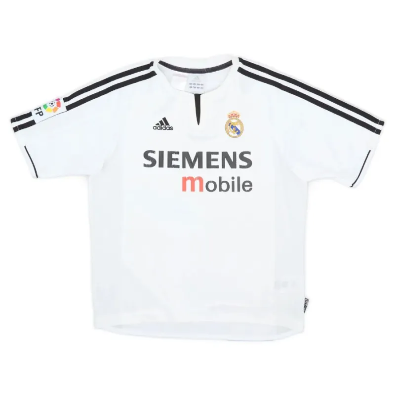 Real Madrid 2003/04 Camiseta retro local - Blanca