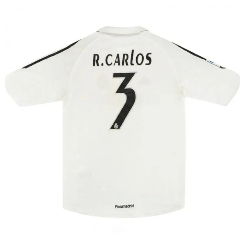 Real Madrid R.CARLOS 2005/06 Camiseta retro local - Blanca