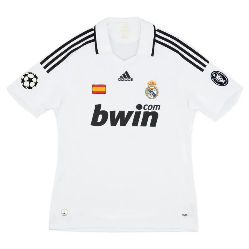 Real Madrid V.NISTELROOY 2008/09 Camiseta retro local - Blanca