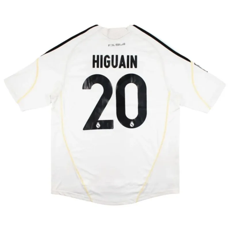 Real Madrid HIGUAIN 2008/09 Camiseta retro local - Blanca