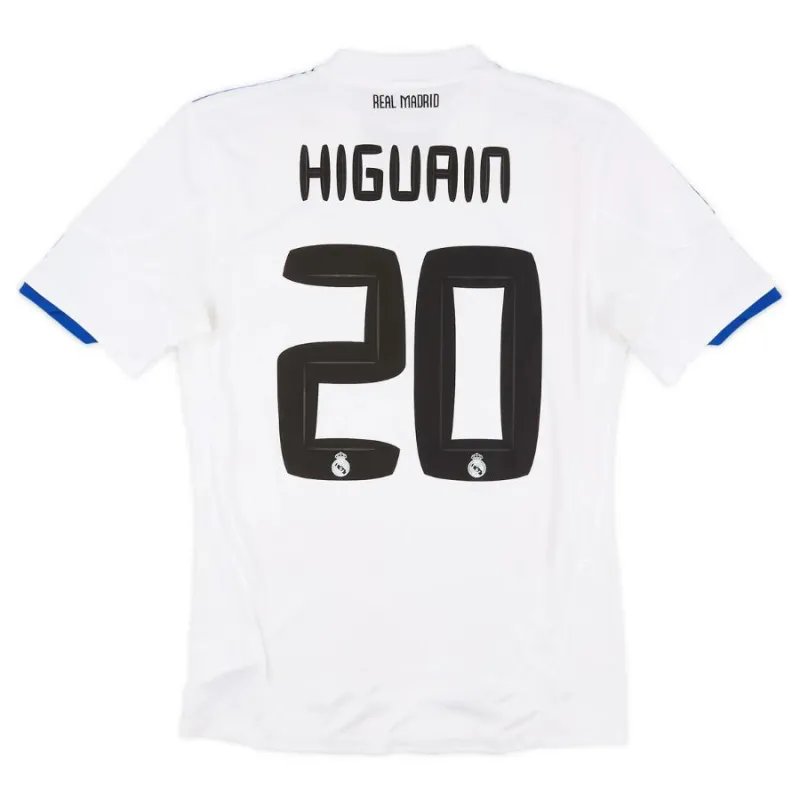 Real Madrid HIGUAIN 2010/11 Maillot domicile rétro - Blanc