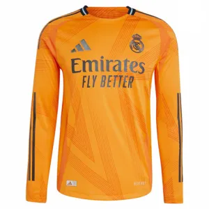 Real Madrid Long Sleeve Jersey 2024/25 Away - Orange