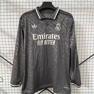 Terza maglia a maniche lunghe del Real Madrid 2024/25 - Grigia