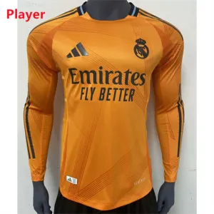 Terza maglia a maniche lunghe della edizione giocatore del Real Madrid 2024/25 - Arancione