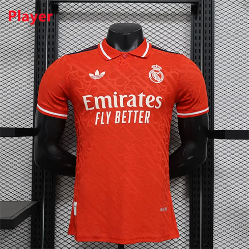 Maglia in maglietta polo dell'edizione speciale del Real Madrid 2024/25 - Rosso